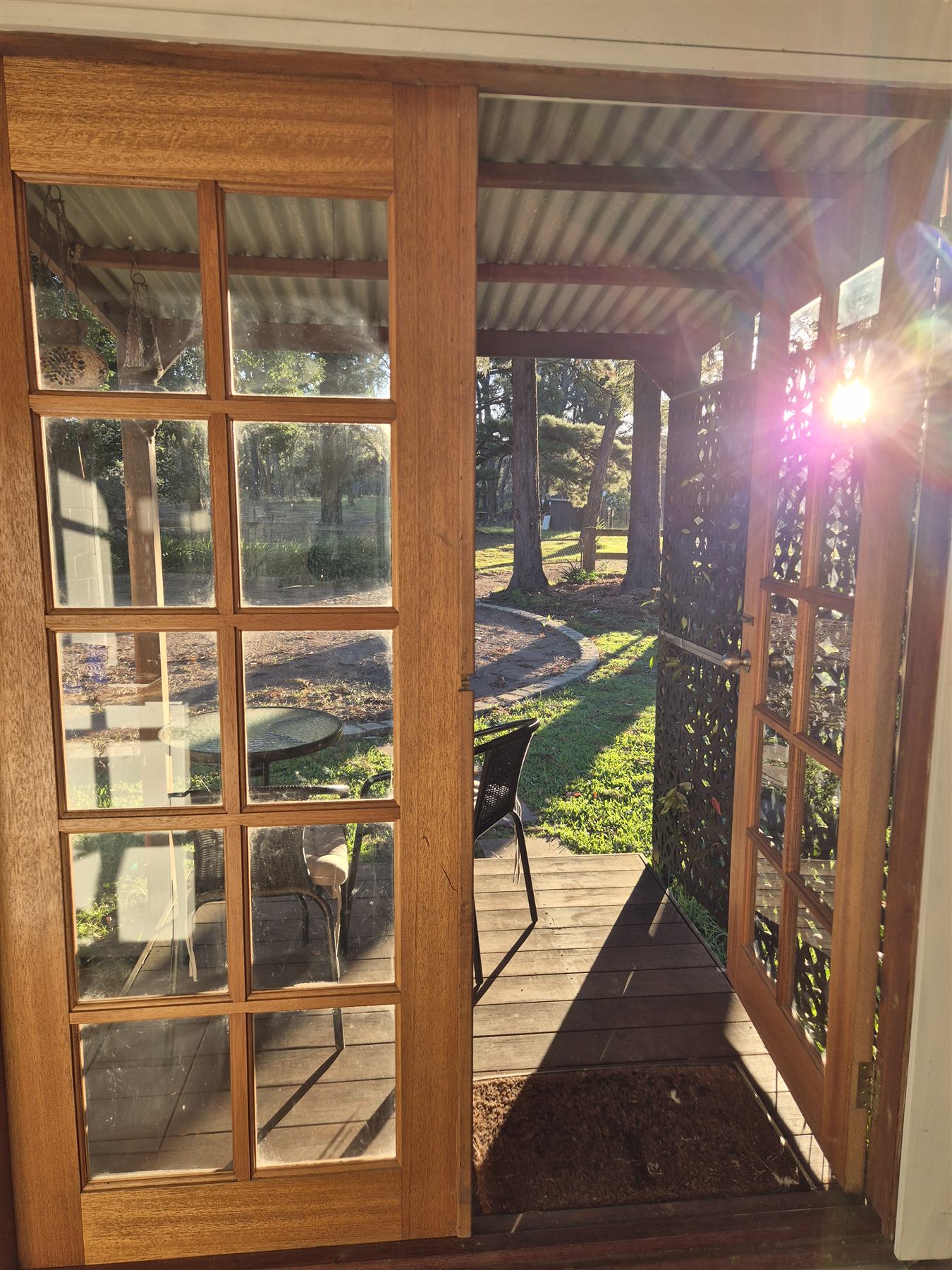 Sunny Annie's Barn deck
